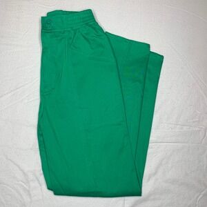 VTG Chaus Women's Chino Pants Size 8 Green Elastic Waist NWT